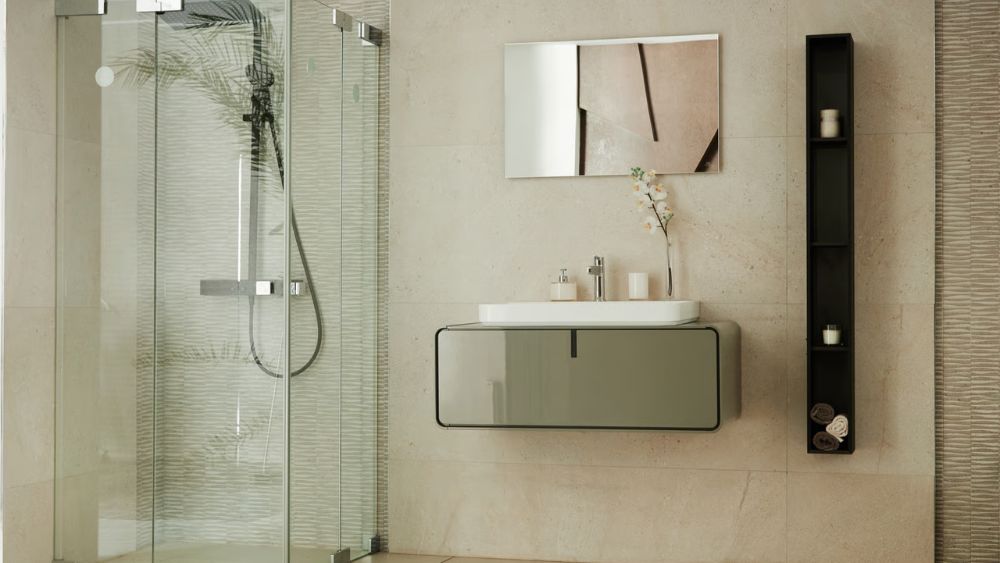 Modern Small Bathroom Glass Partition -Renaisance Kitchen & Home Solutions Pvt. Ltd. Blog
